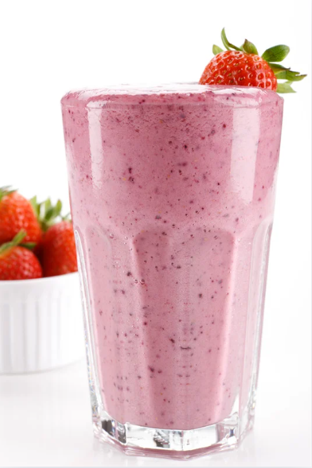 Smoothie pré-entraînement avoine whey fruits