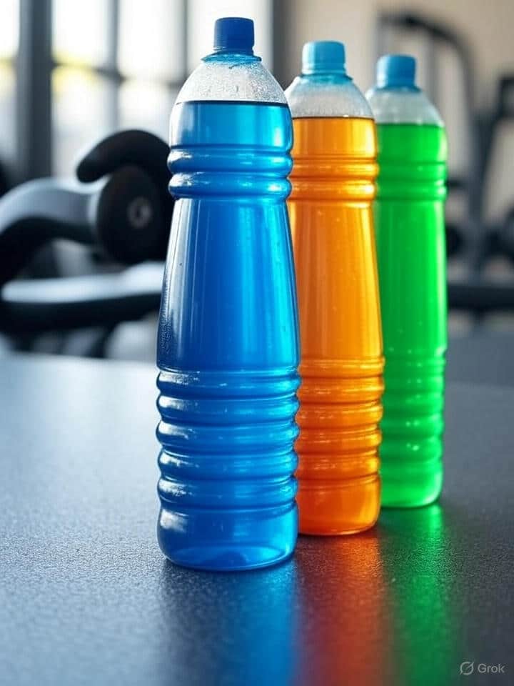 Boisson isotonique jus de raisin et sel